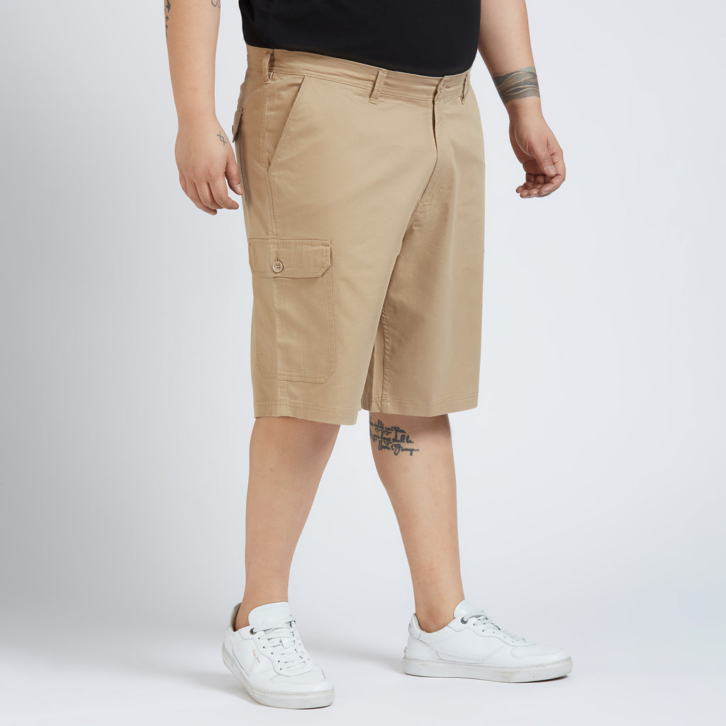 Plus Size Woven Short | Khaki