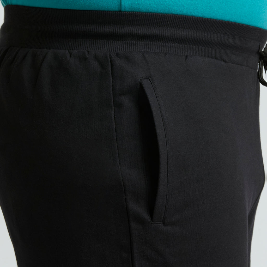 Plus Size Knitted Short | 100% Cotton | Black