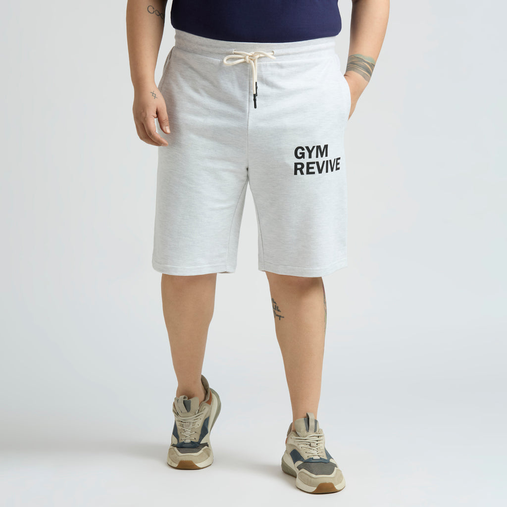 Plus Size Knitted Short | Oat Melange