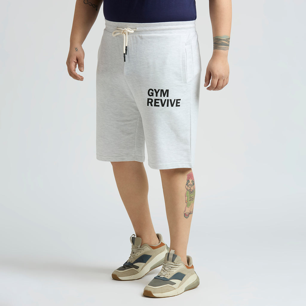 Plus Size Knitted Short | Oat Melange