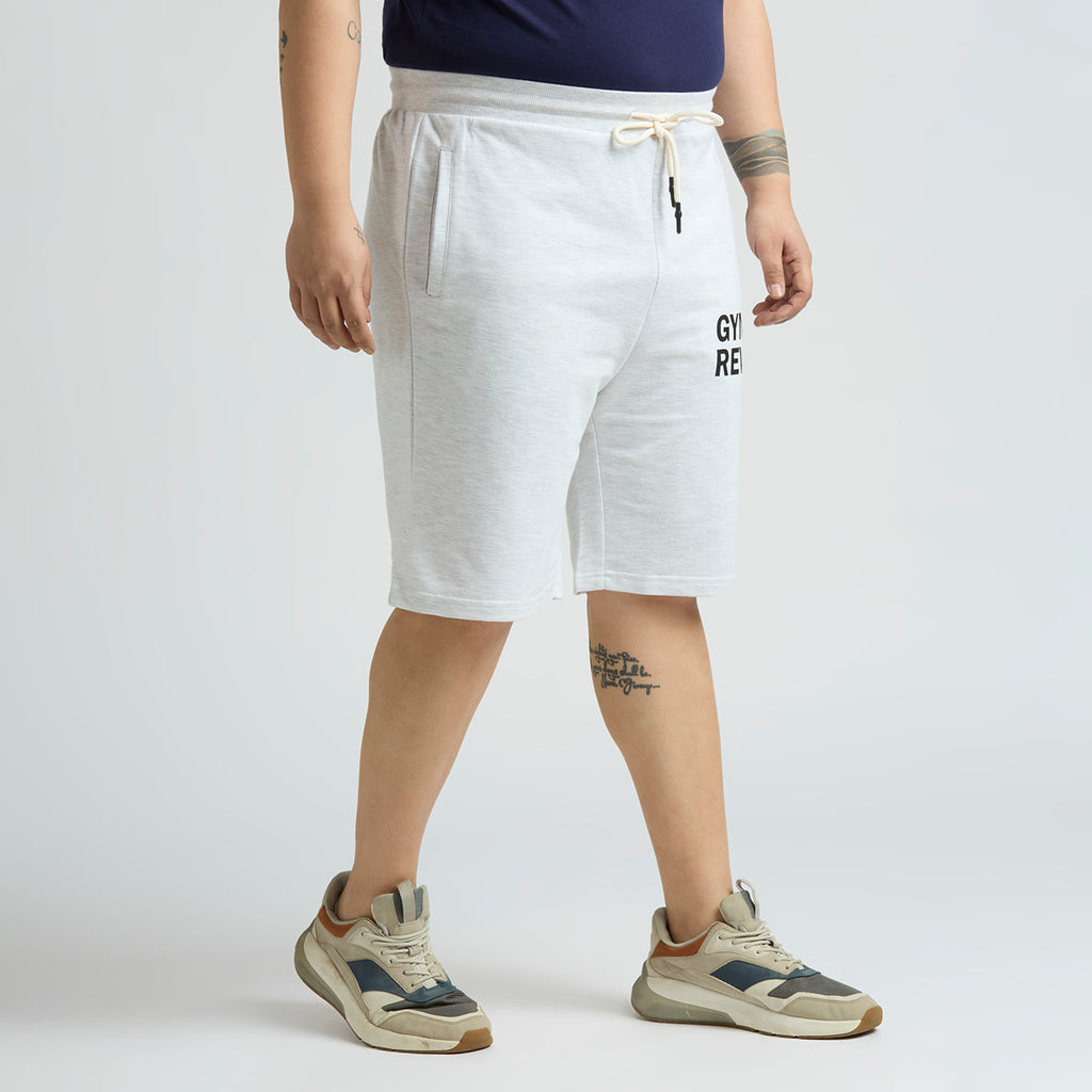 Plus Size Knitted Short | Oat Melange