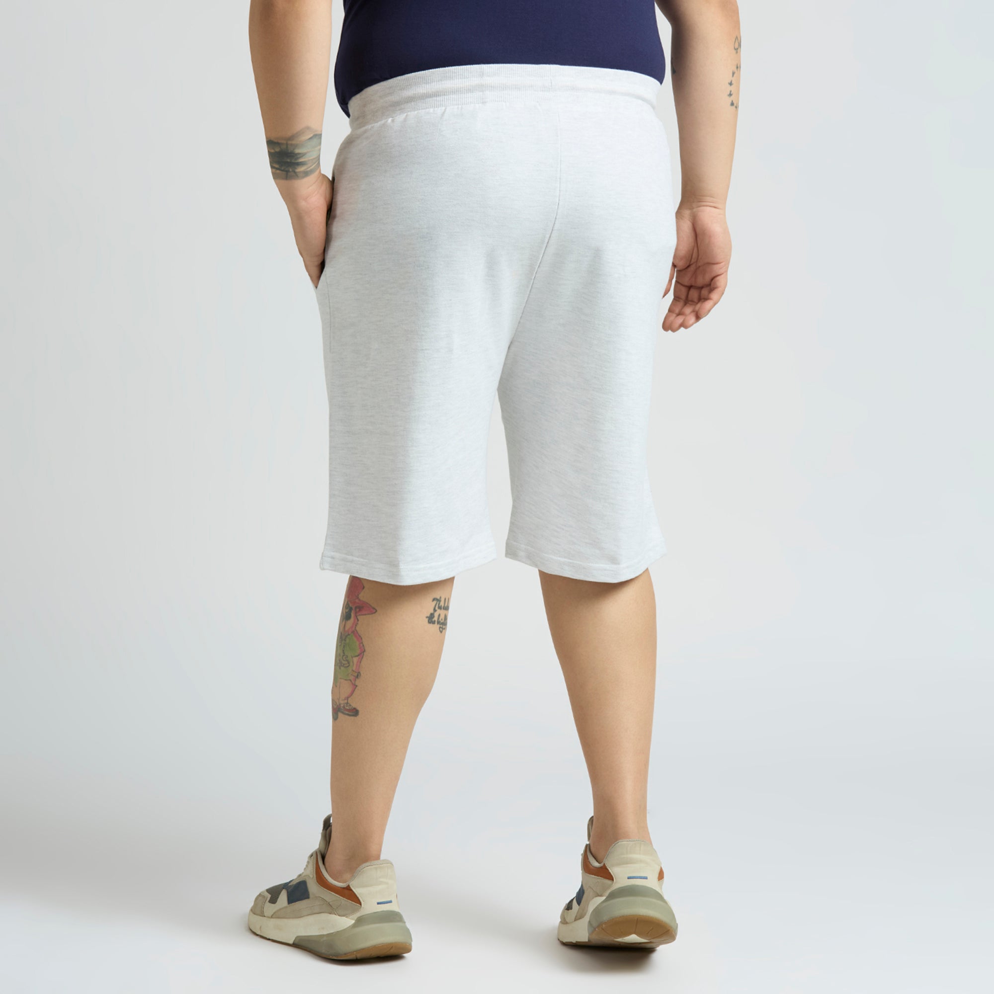 Plus Size Knitted Short | Oat Melange