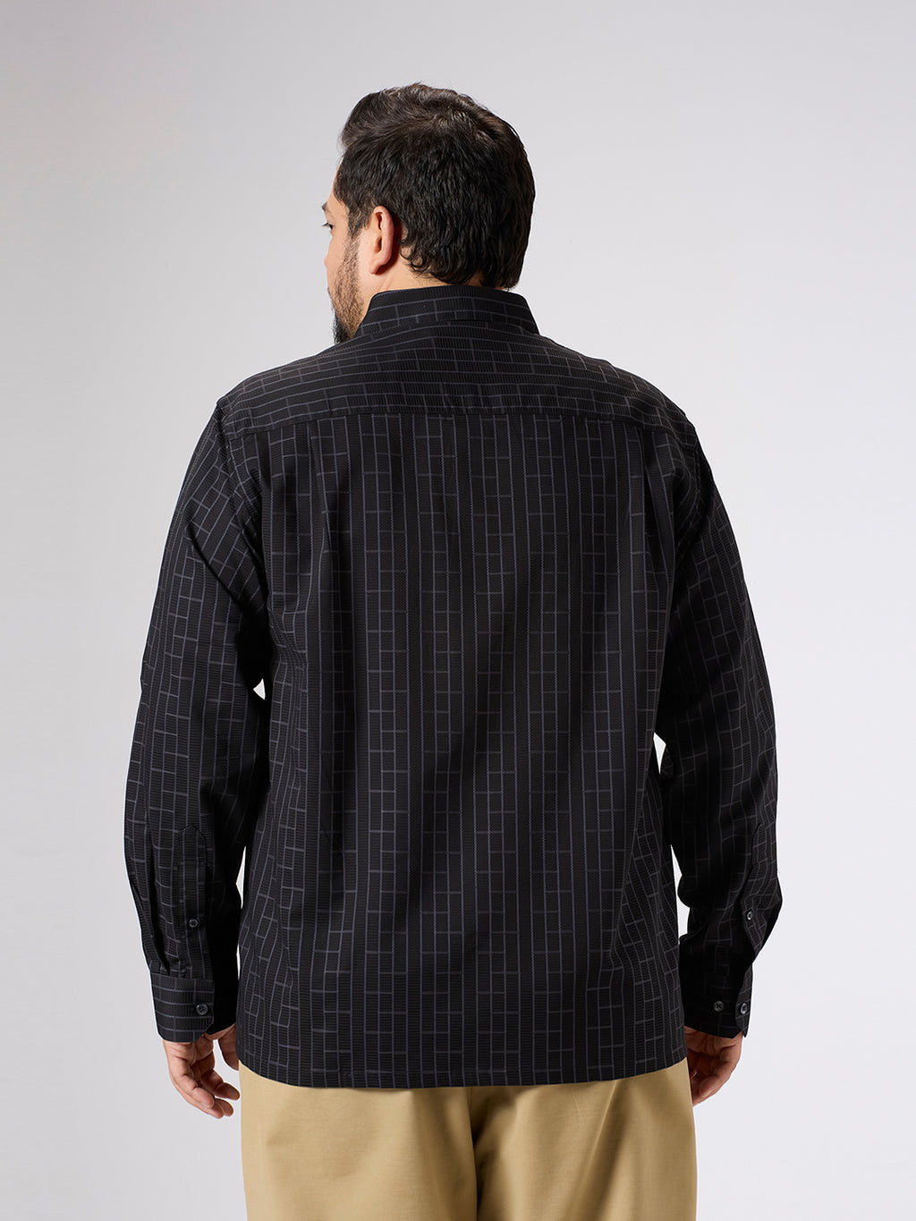 Plus Size Evening Shirt | 4XL - 10XL | 100% Cotton | Black