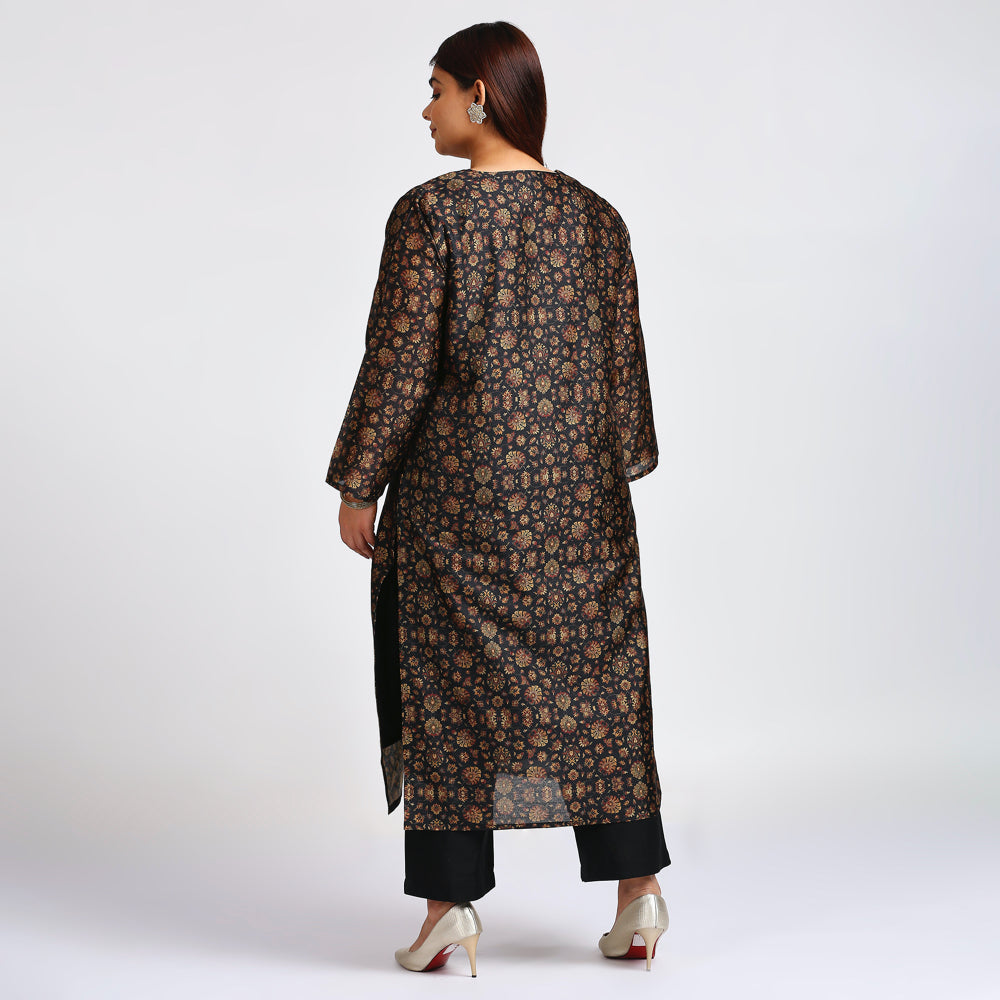 Plus Size Kurta | XL - 7XL | Black