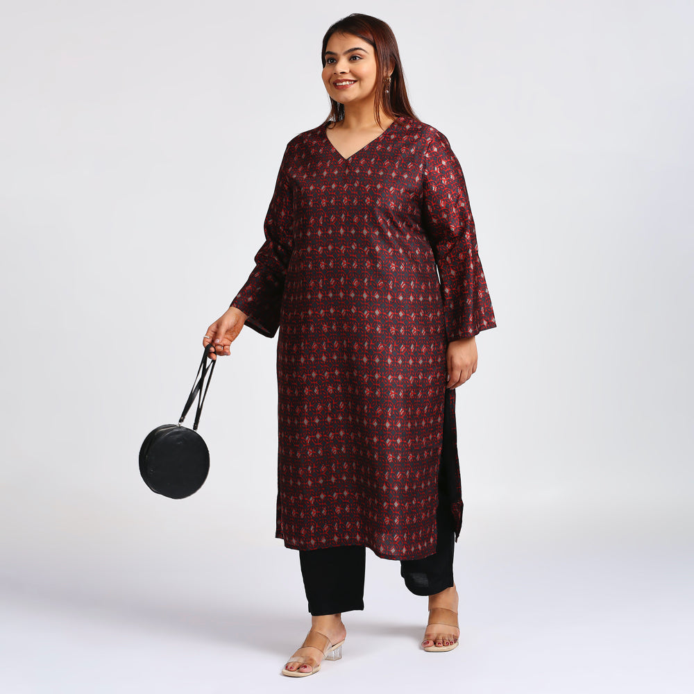 Plus Size Kurta | XL - 7XL | Grey