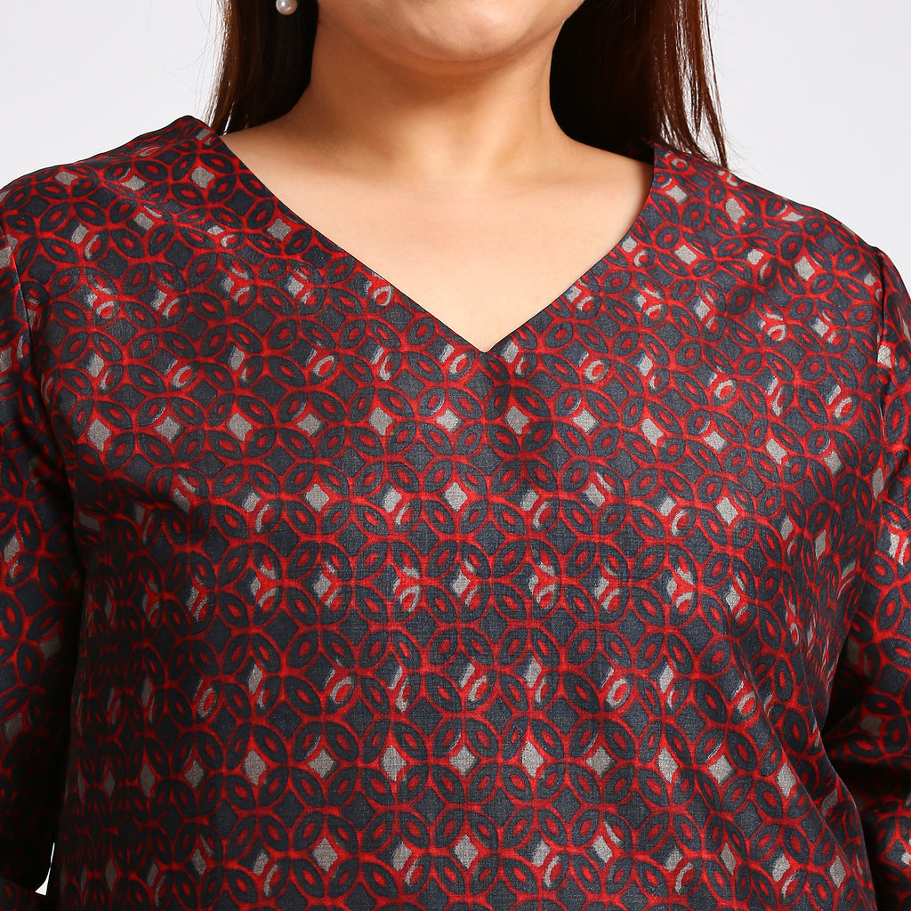 Plus Size Kurta | XL - 7XL | Grey