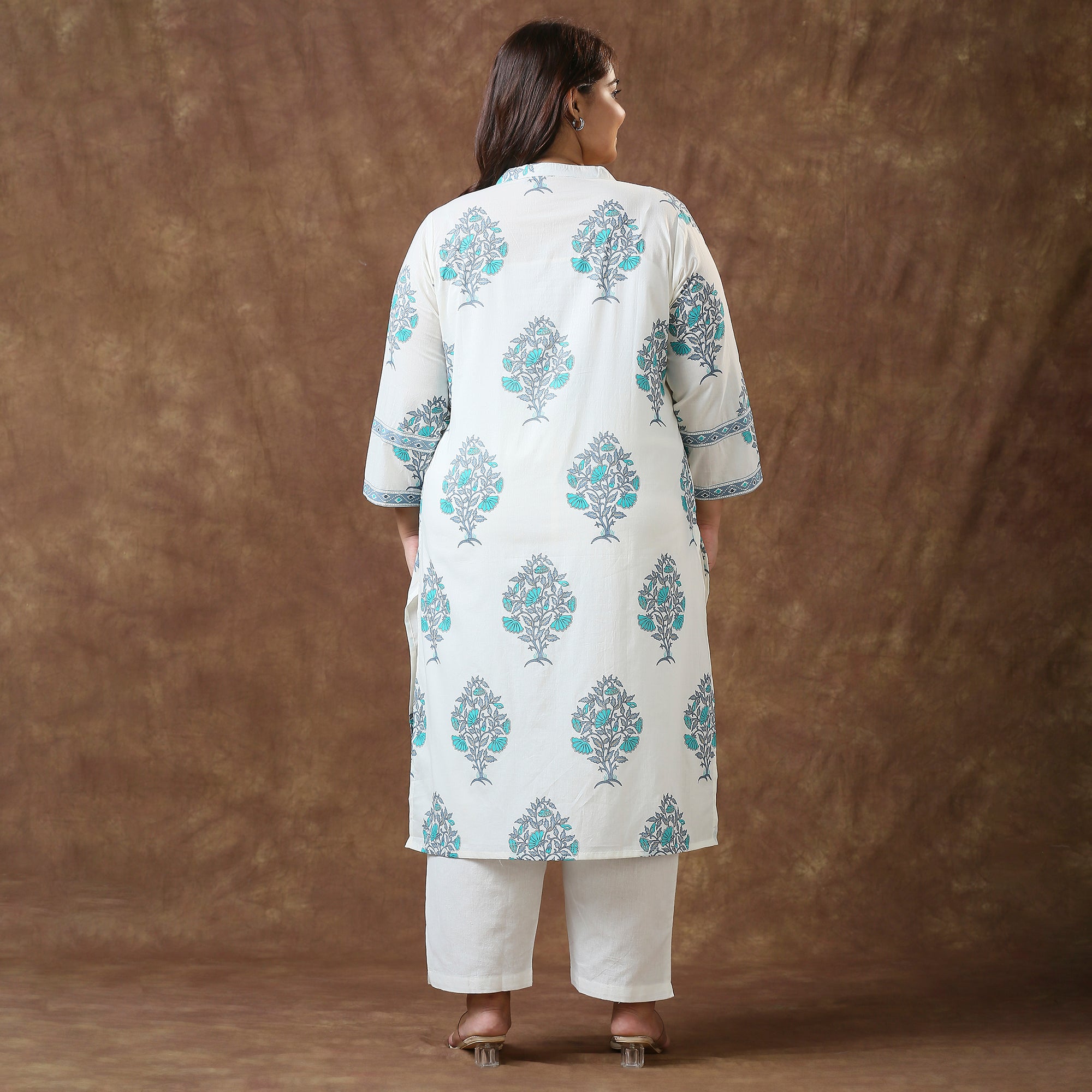 Plus Size Kurta | 2XL - 8XL | 100% Cotton | Green