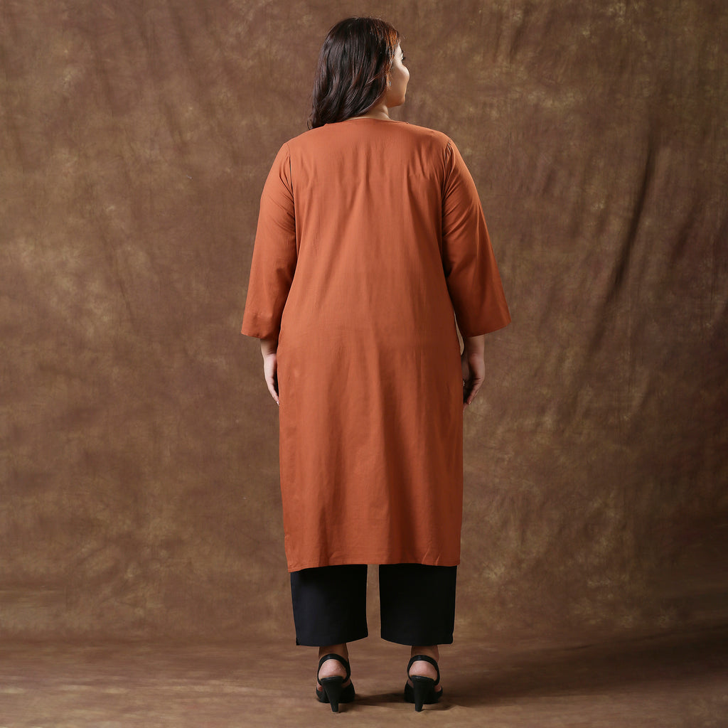 Plus Size Kurta | 2XL - 8XL | 100% Cotton | Gerua