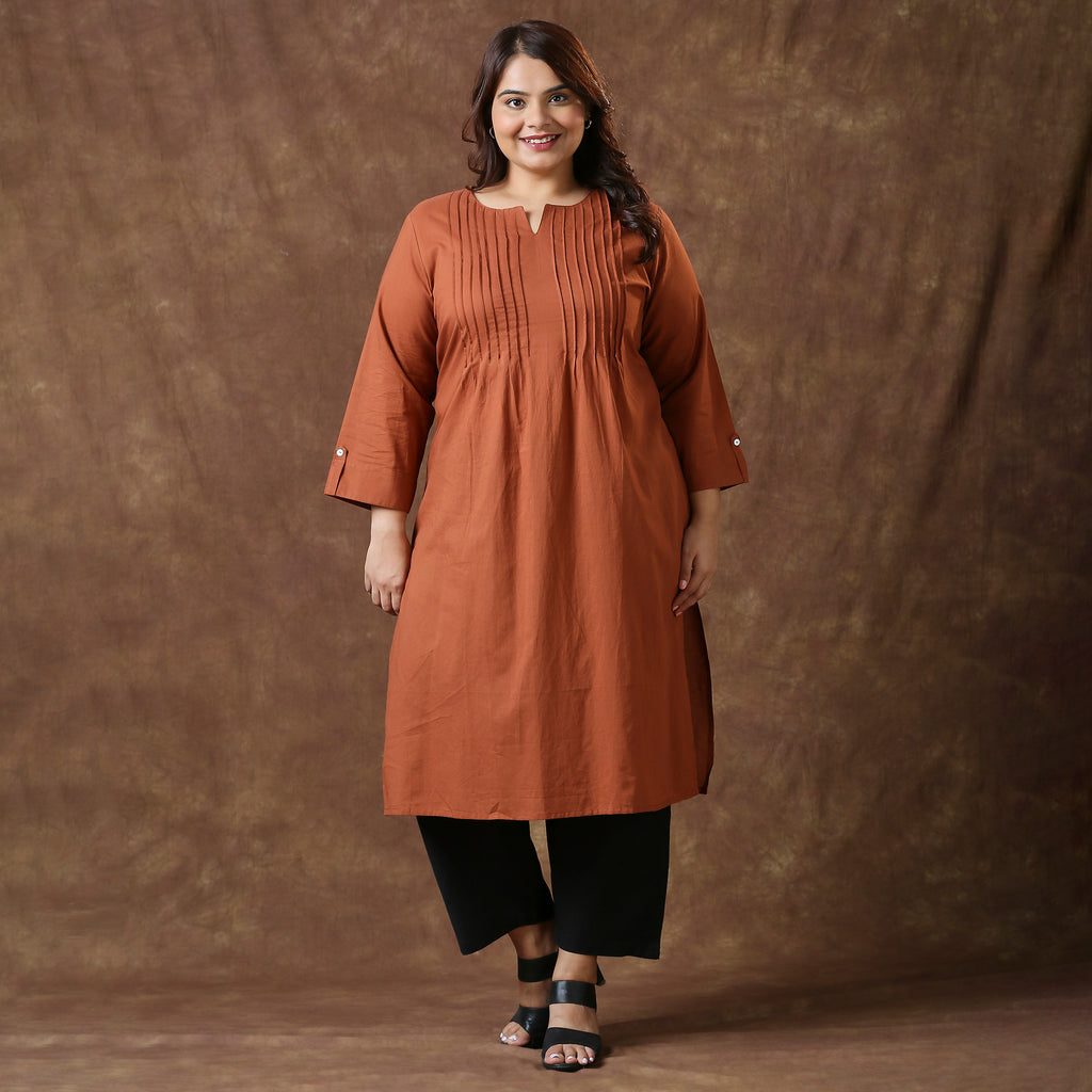 Plus Size Kurta | 2XL - 8XL | 100% Cotton | Gerua
