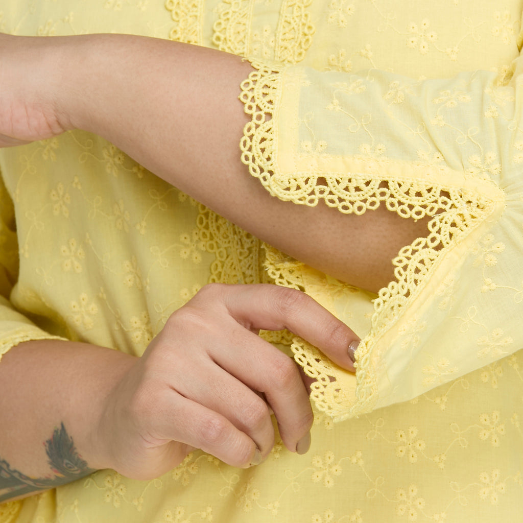 Plus Size Kurta | 2XL-8XL | 100% Cotton | Yellow
