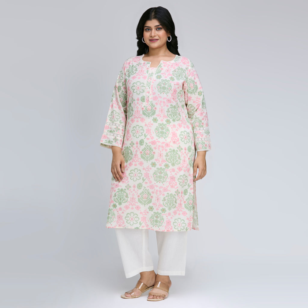 Plus Size Kurta | 2XL-8XL | 100% Cotton | Multicolour
