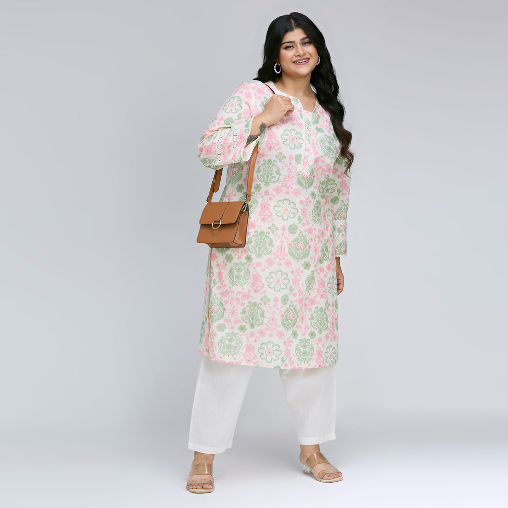 Plus Size Kurta | 2XL-8XL | 100% Cotton | Multicolour