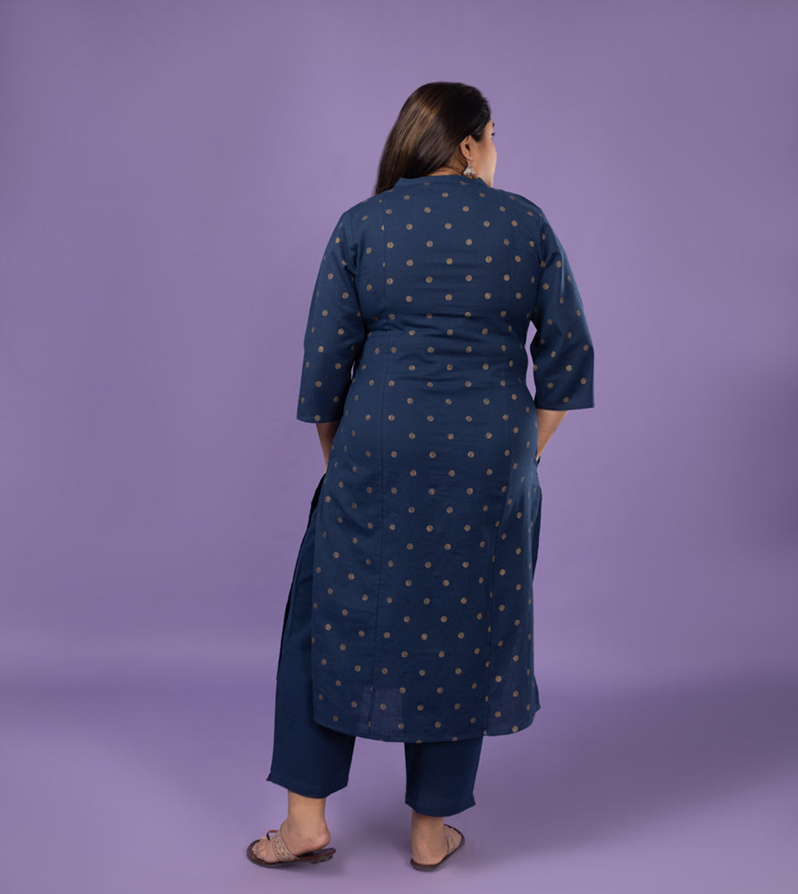 Plus Size Kurta | XL - 7XL | 100% Cotton | Indigo