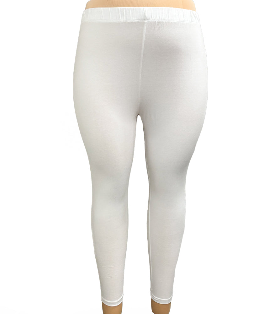 Plus Size Leggings | 2XL - 8XL | White