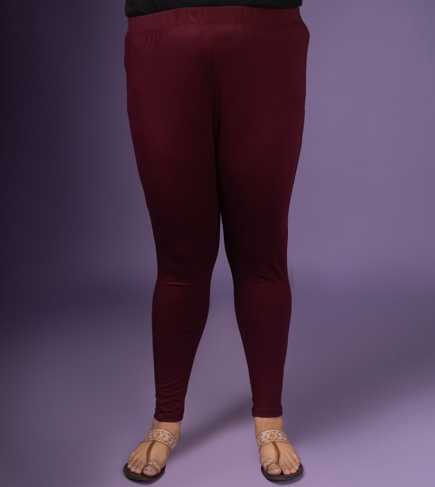 Plus Size Leggings | 2XL - 8XL | Maroon