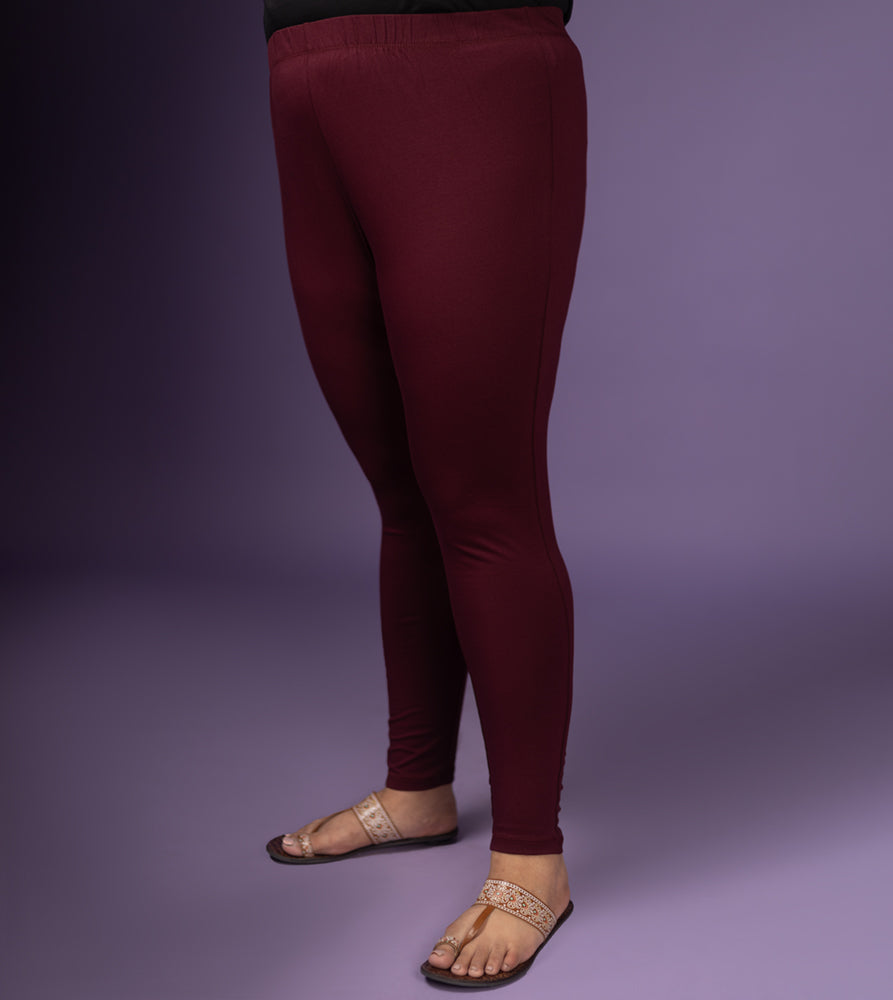 Plus Size Leggings | 2XL - 8XL | Maroon