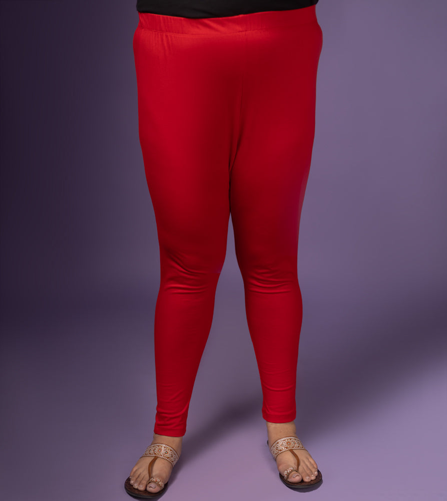 Plus Size Leggings | 2XL - 8XL | Red