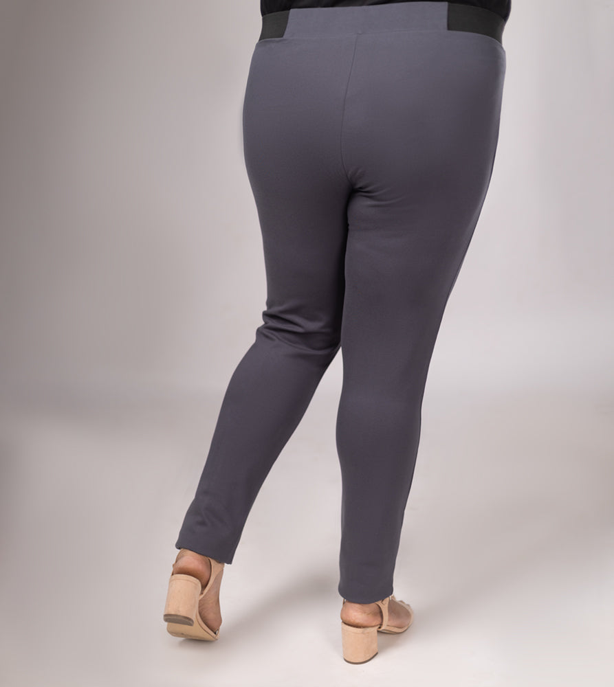 Sizeupp Plus Size Jeggings For Women 2XL 8XL Solid Dark Gr