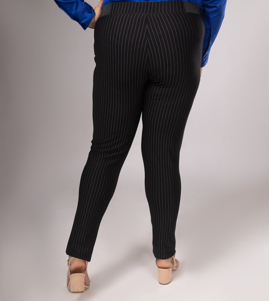 Sizeupp | Plus Size  Jeggings For Women | 2XL - 8XL |  | Stripe | Black