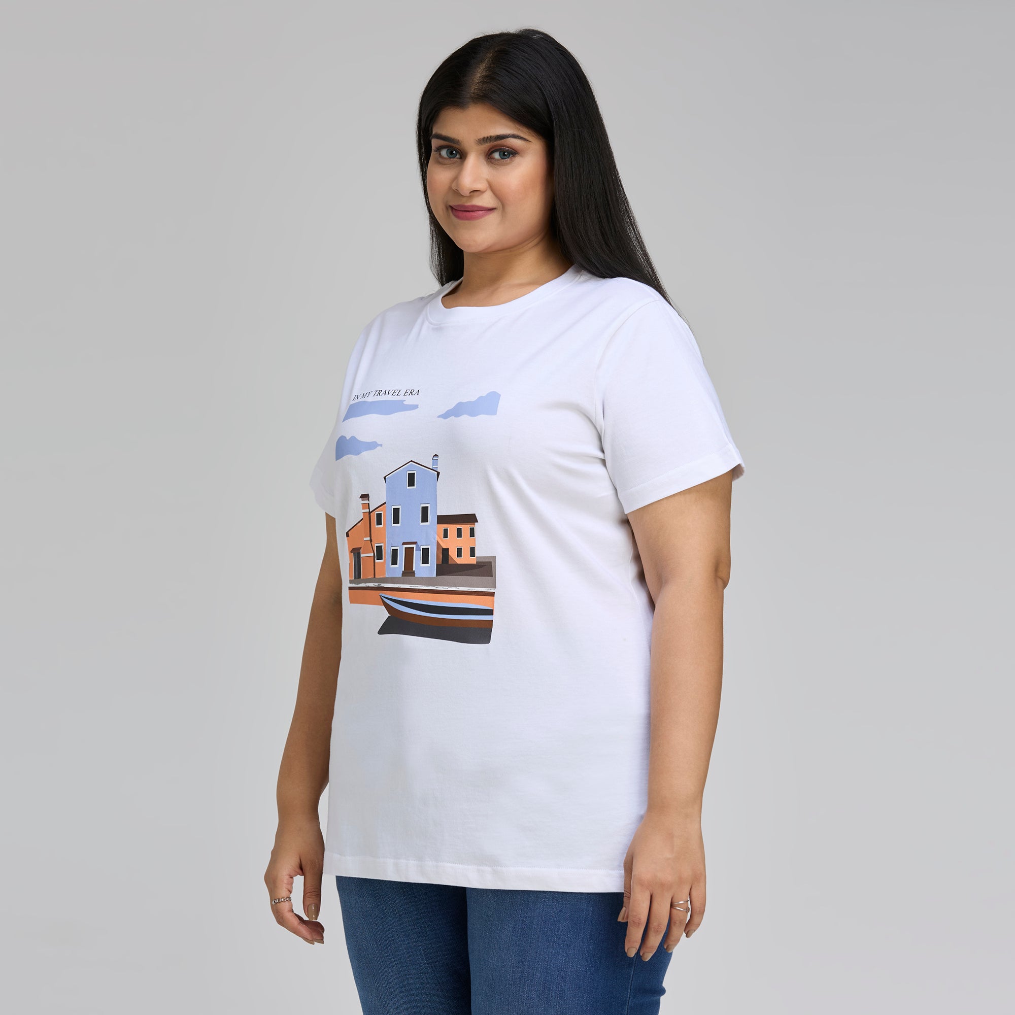Plus Size Graphic T-Shirt | 2XL-8XL | 100% Cotton | White