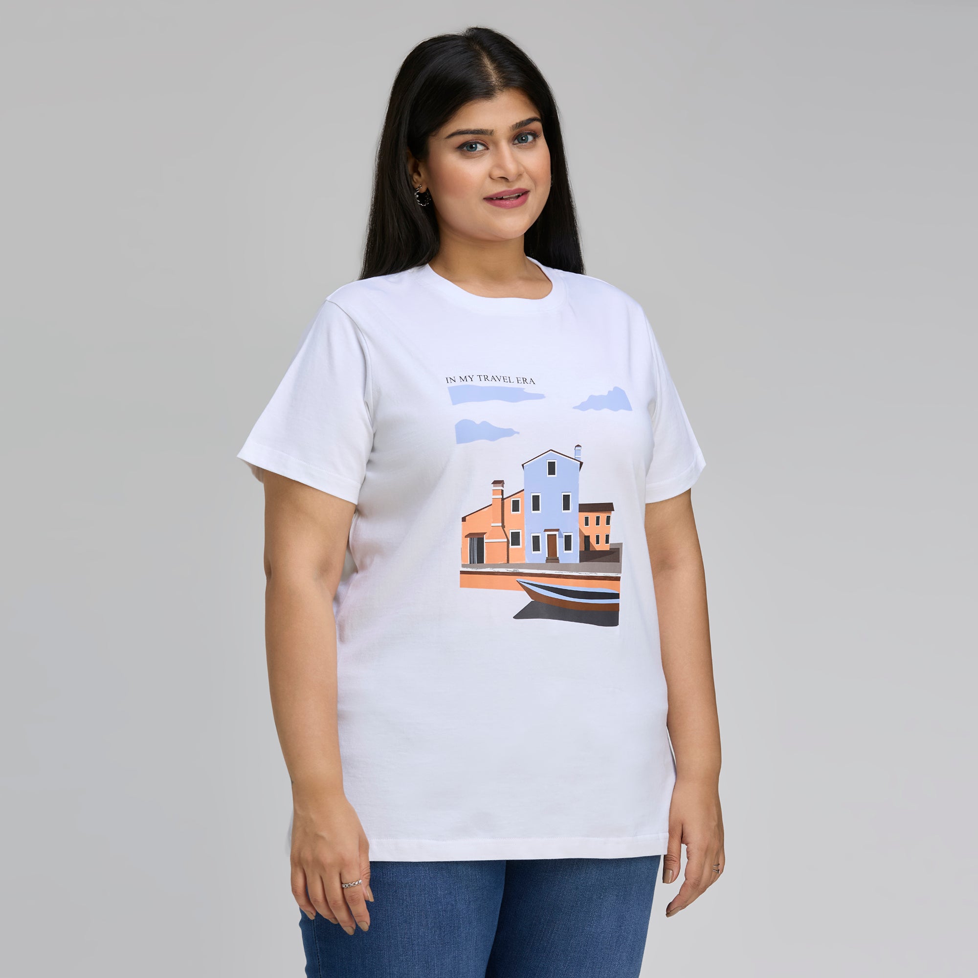 Plus Size Graphic T-Shirt | 2XL-8XL | 100% Cotton | White