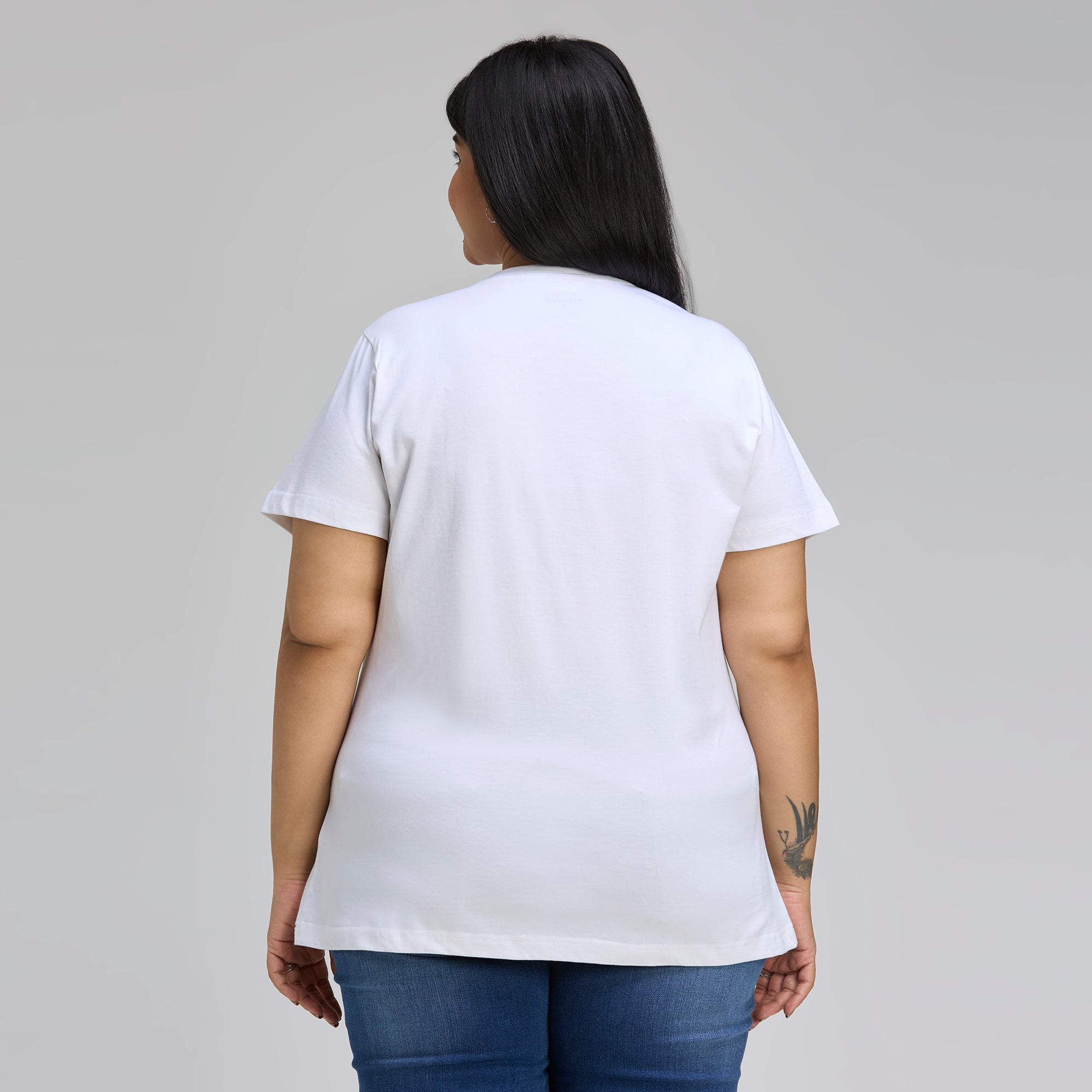 Plus Size Graphic T-Shirt | 2XL-8XL | 100% Cotton | White