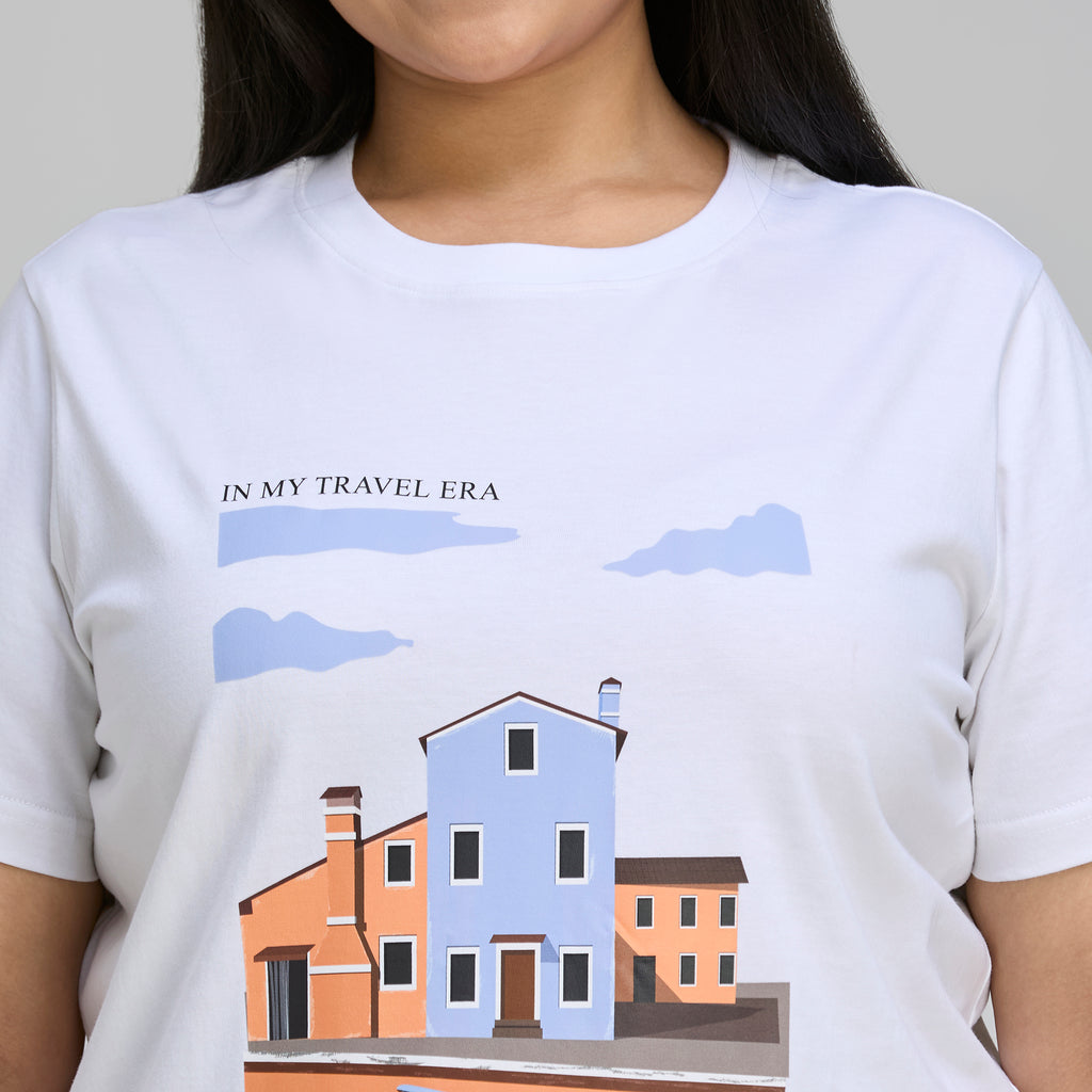 Plus Size Graphic T-Shirt | 2XL-8XL | 100% Cotton | White