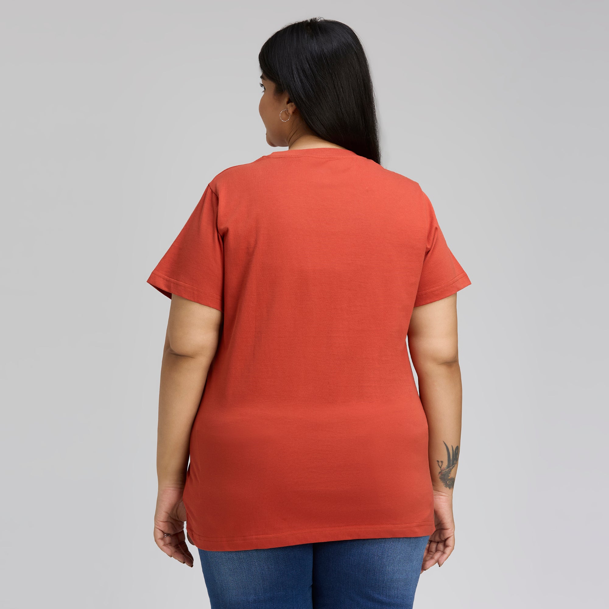 Plus Size Graphic T-Shirt | 2XL-8XL | 100% Cotton | Rust