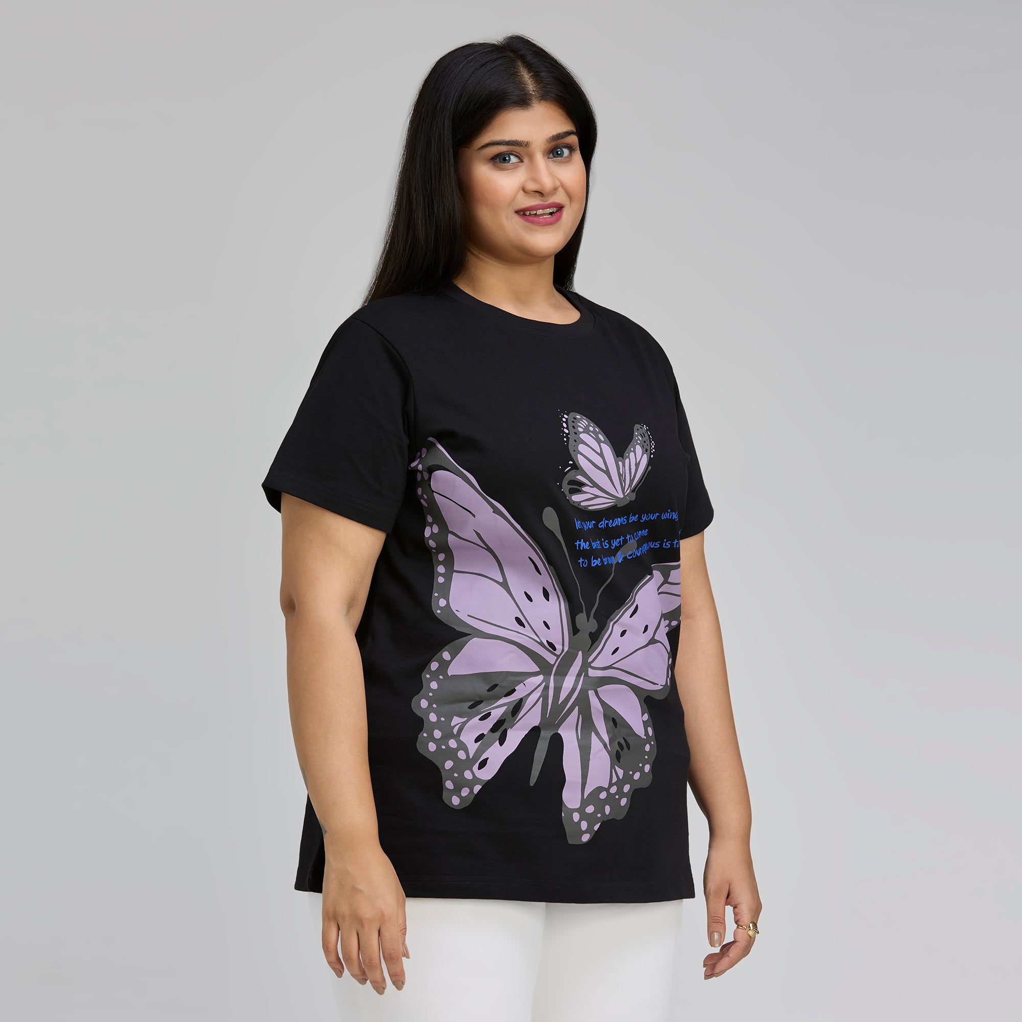 Plus Size Graphic T-Shirt | 2XL-8XL | 100% Cotton | Black