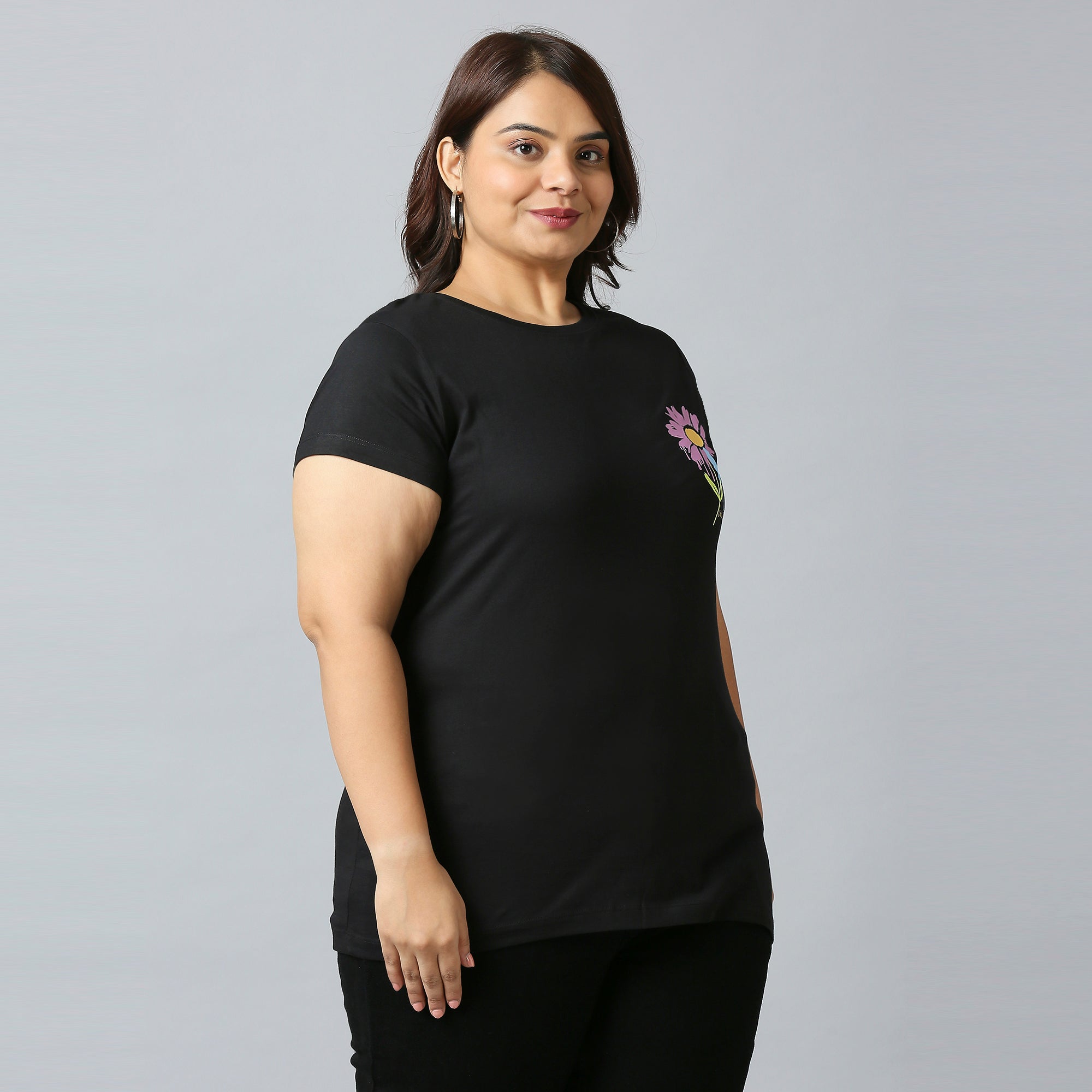 Plus Size Graphic T-shirt | 2XL - 8XL | Black