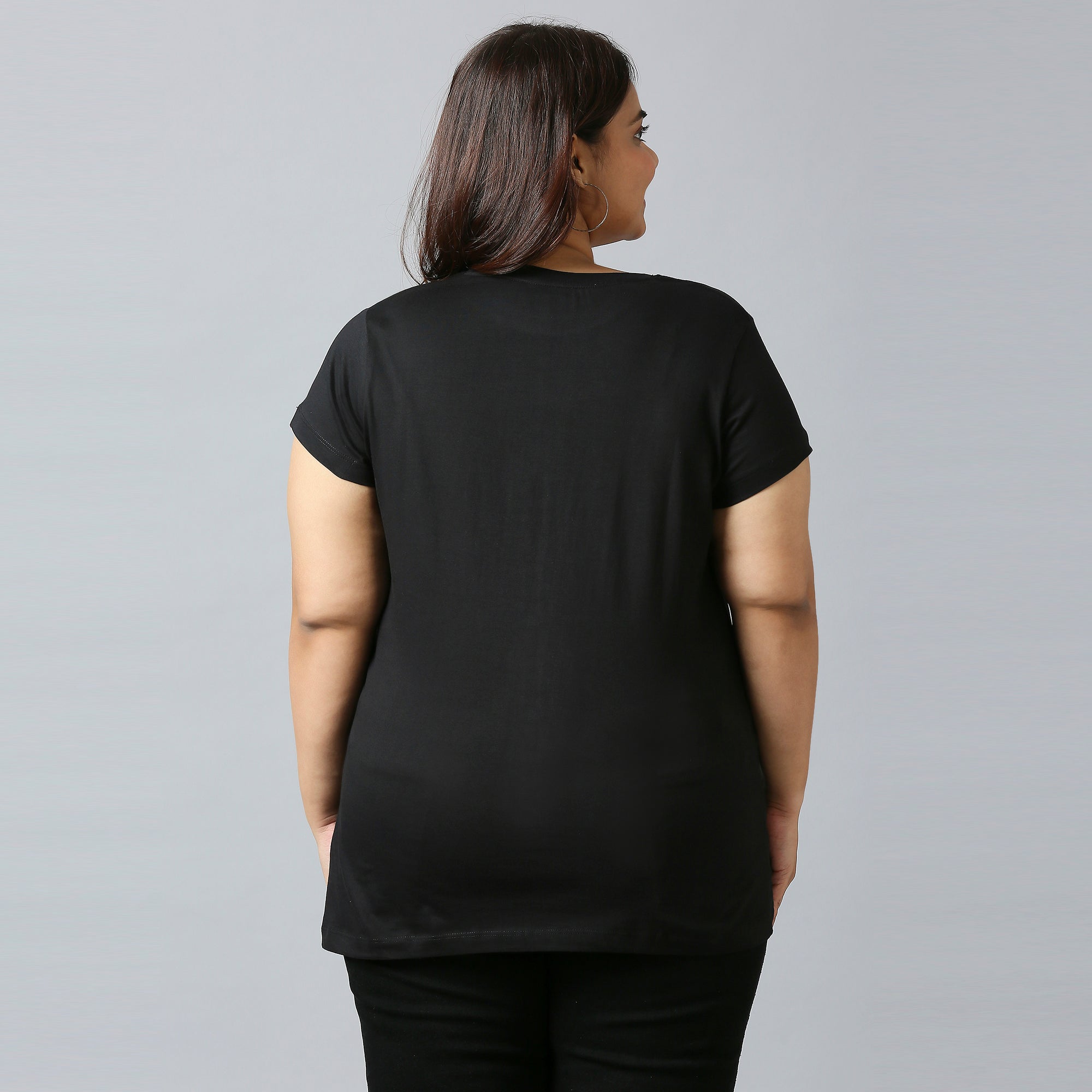 Plus Size Graphic T-shirt | 2XL - 8XL | Black