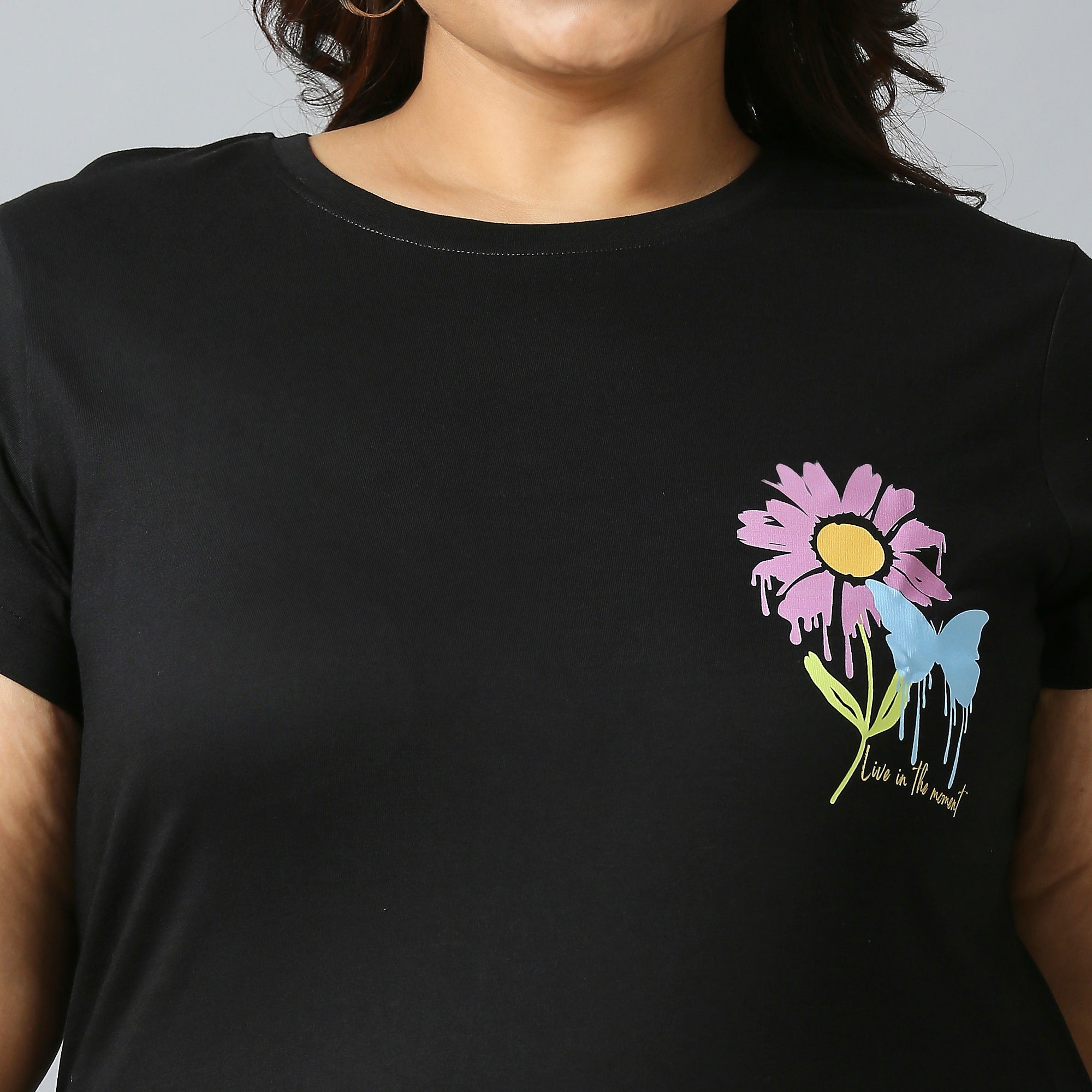 Plus Size Graphic T-shirt | 2XL - 8XL | Black