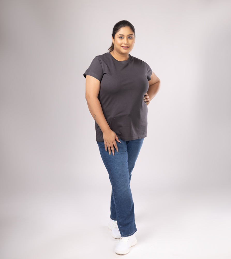 Plus Size Core T-shirt | 2XL - 8XL | 100% Cotton | Grey