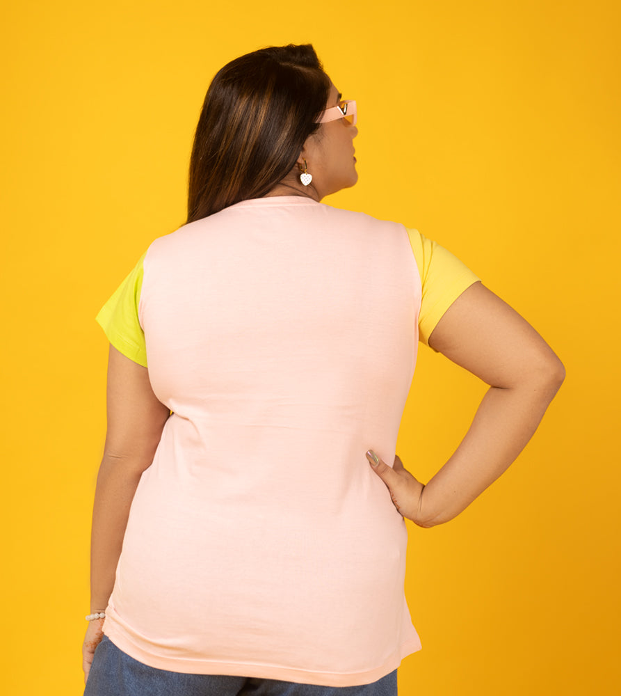 Plus Size T-Shirt | 2XL - 8XL | 100% Cotton | Pink