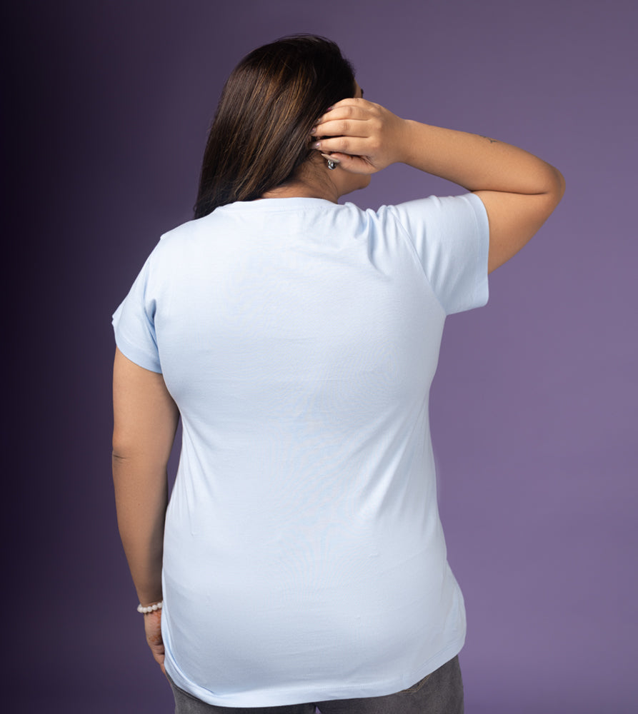 Plus Size Graphic T-Shirt | 2XL - 8XL | 100% Cotton | Blue