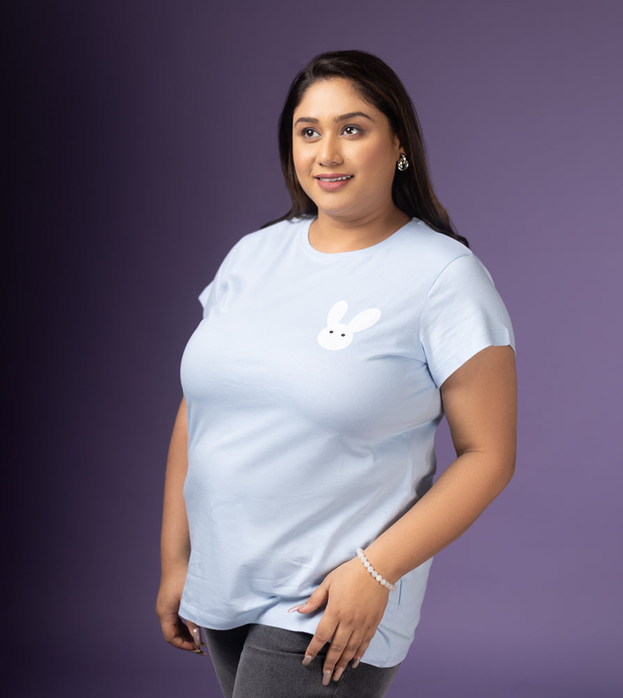 Plus Size Graphic T-Shirt | 2XL - 8XL | 100% Cotton |Blue