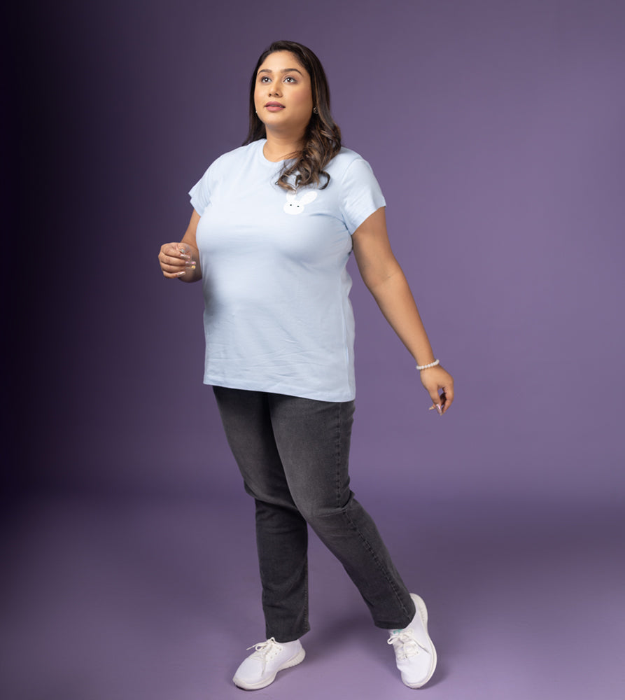 Plus Size Graphic T-Shirt | 2XL - 8XL | 100% Cotton |Blue