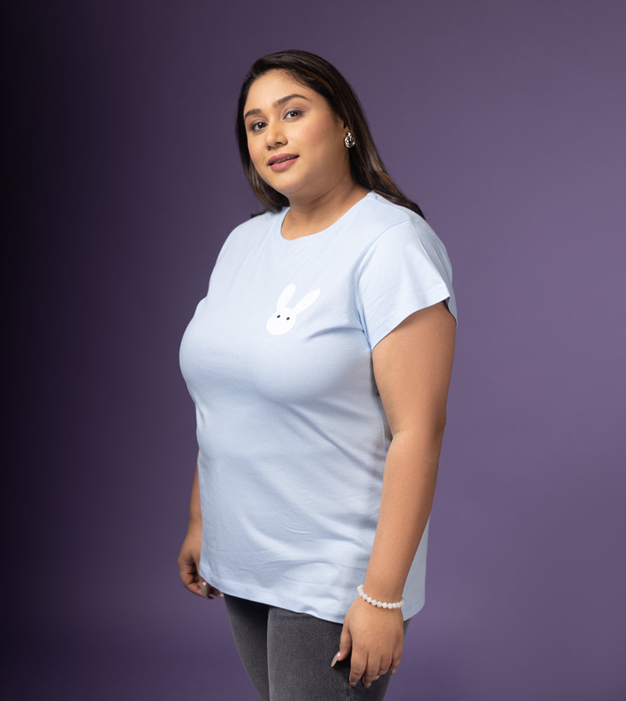Plus Size Graphic T-Shirt | 2XL - 8XL | 100% Cotton |Blue