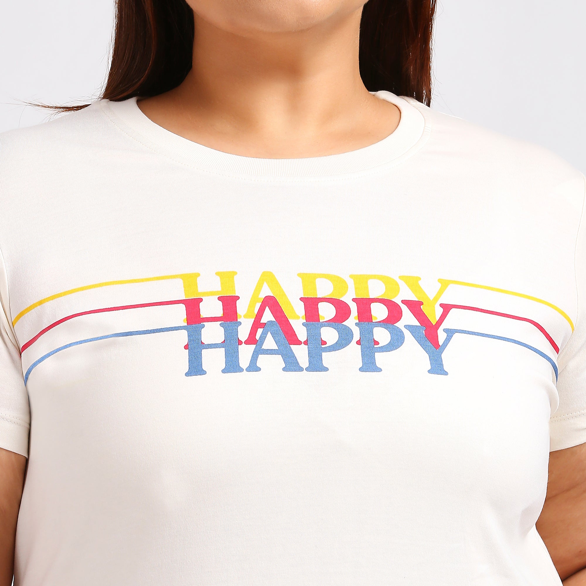 Plus Size Graphic T-Shirt | 2XL - 8XL | 100% Cotton | Cream