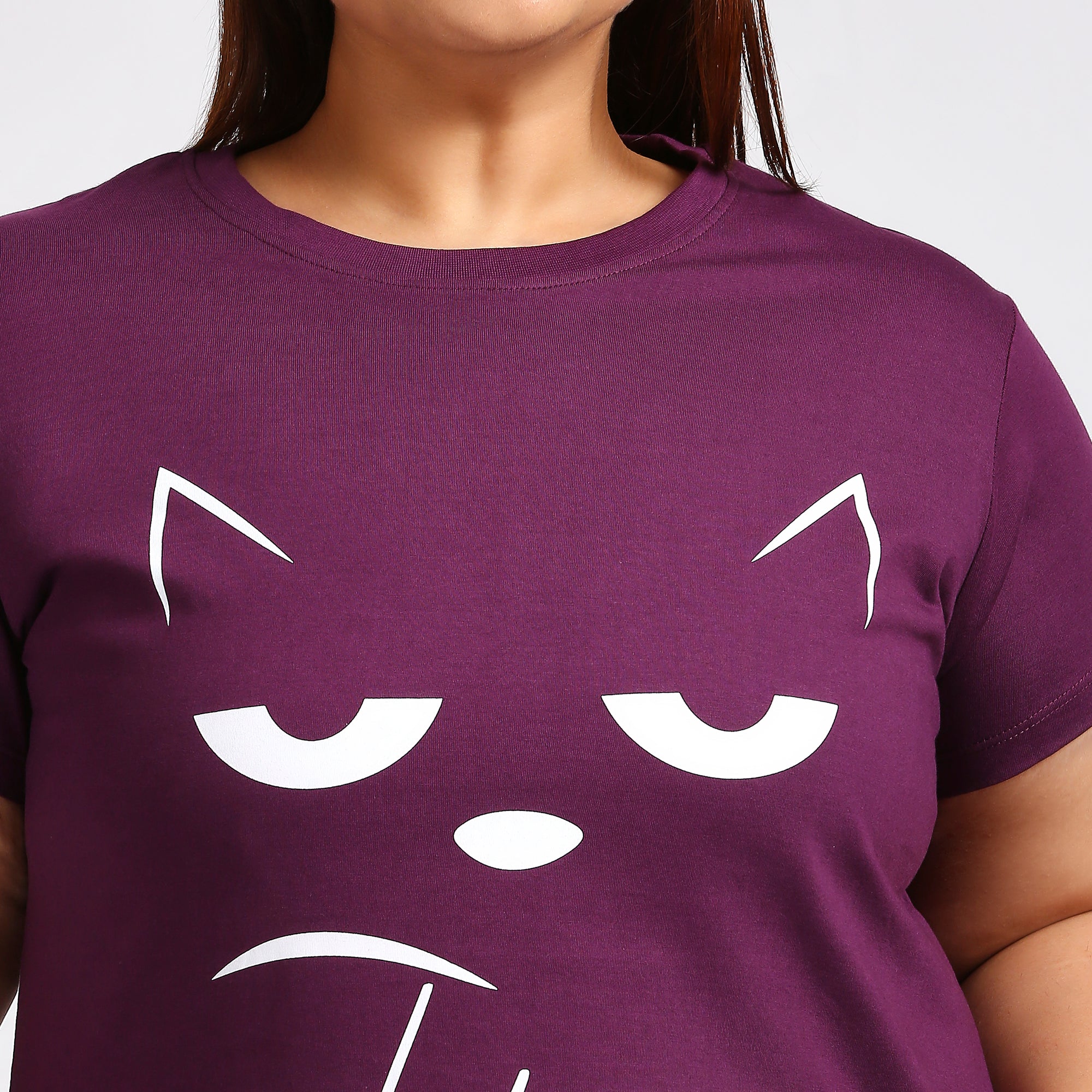 Plus Size Graphic T-Shirt | 2XL - 8XL | 100% Cotton | Purple