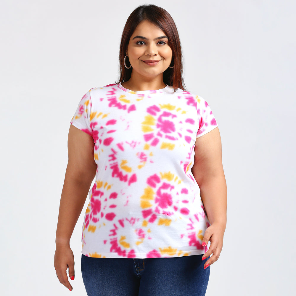 Plus Size T-shirt | 2XL - 8XL | 100% Cotton | Pink