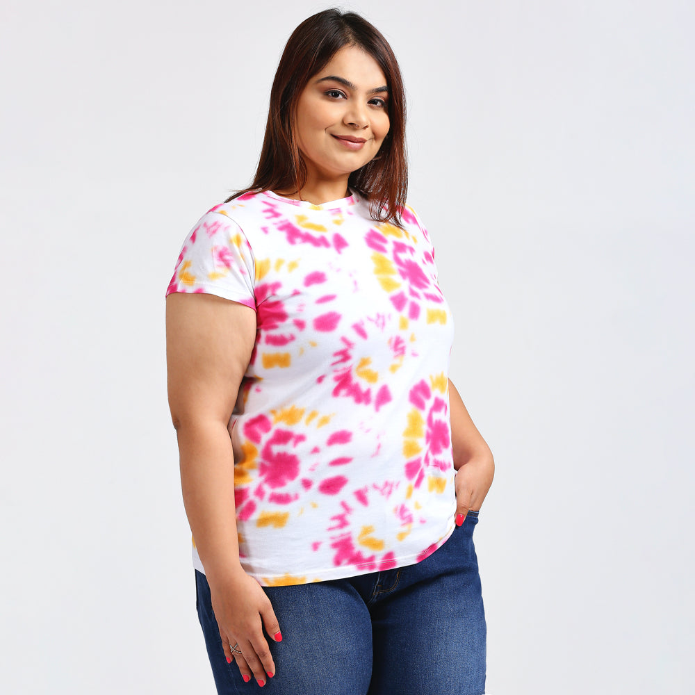 Plus Size T-shirt | 2XL - 8XL | 100% Cotton | Pink