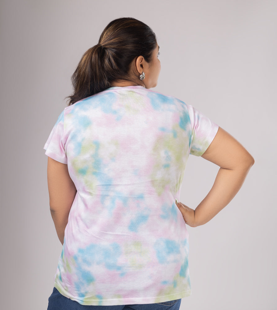 Sizeupp | Plus Size Aop Tees For Women | 3Xl - 9Xl | 100% Cotton | Aop | Knitted | Multi Colour