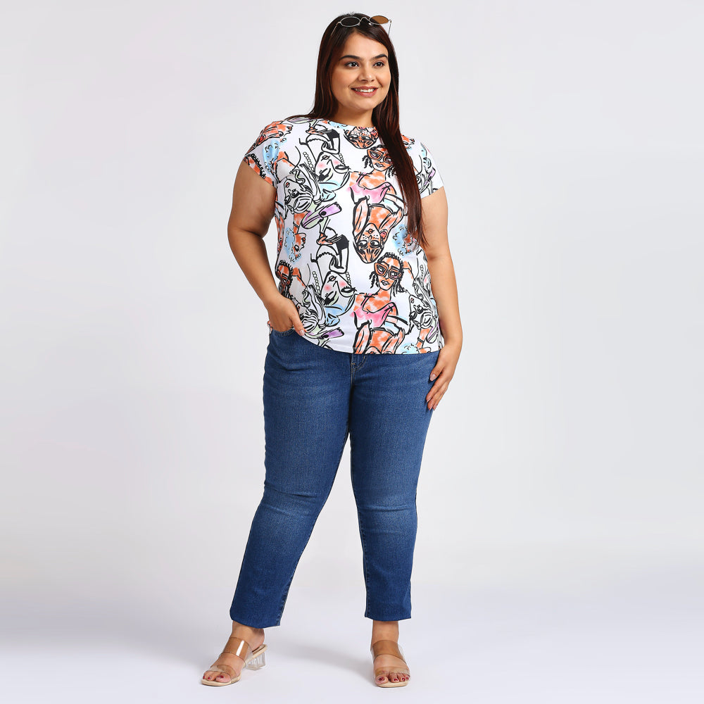 Plus Size Aop T-shirt | 2XL - 8XL | 100% Cotton | Multicolour