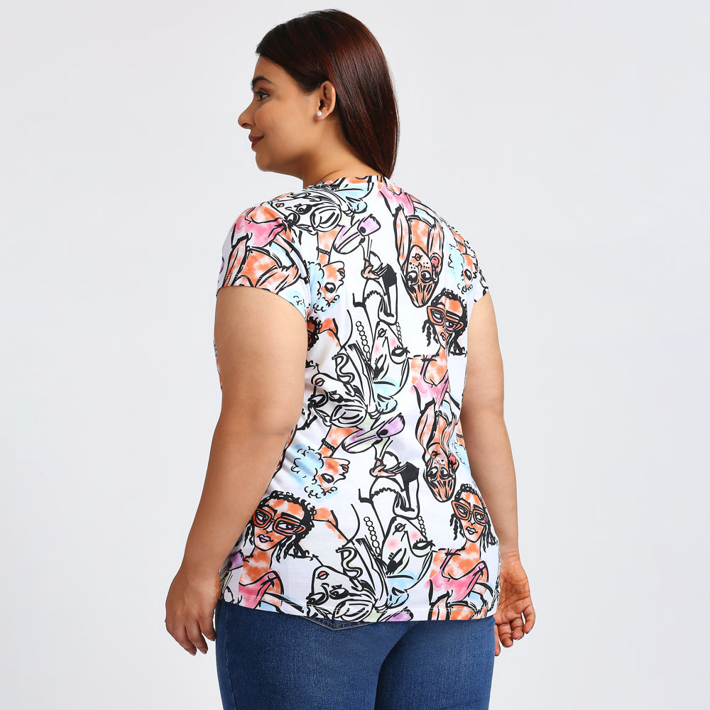 Plus Size Aop T-shirt | 2XL - 8XL | 100% Cotton | Multicolour