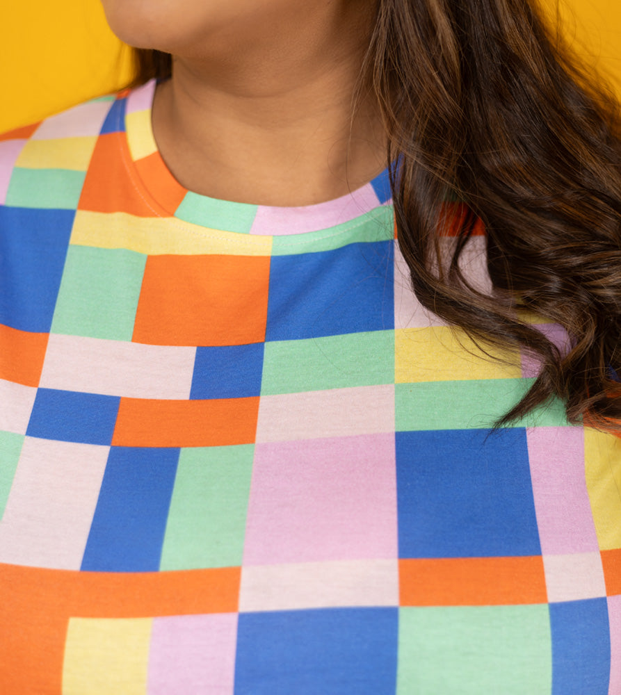 Sizeupp | Plus Size  Aop Tees For Women | 2XL - 8XL | 100% Cotton | Aop | Multi Colour