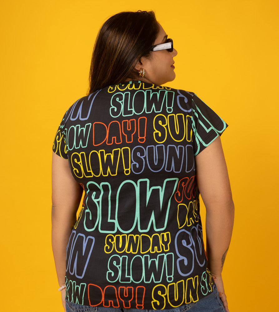 Plus Size Aop T-shirt | 2XL - 8XL | 100% Cotton | Black