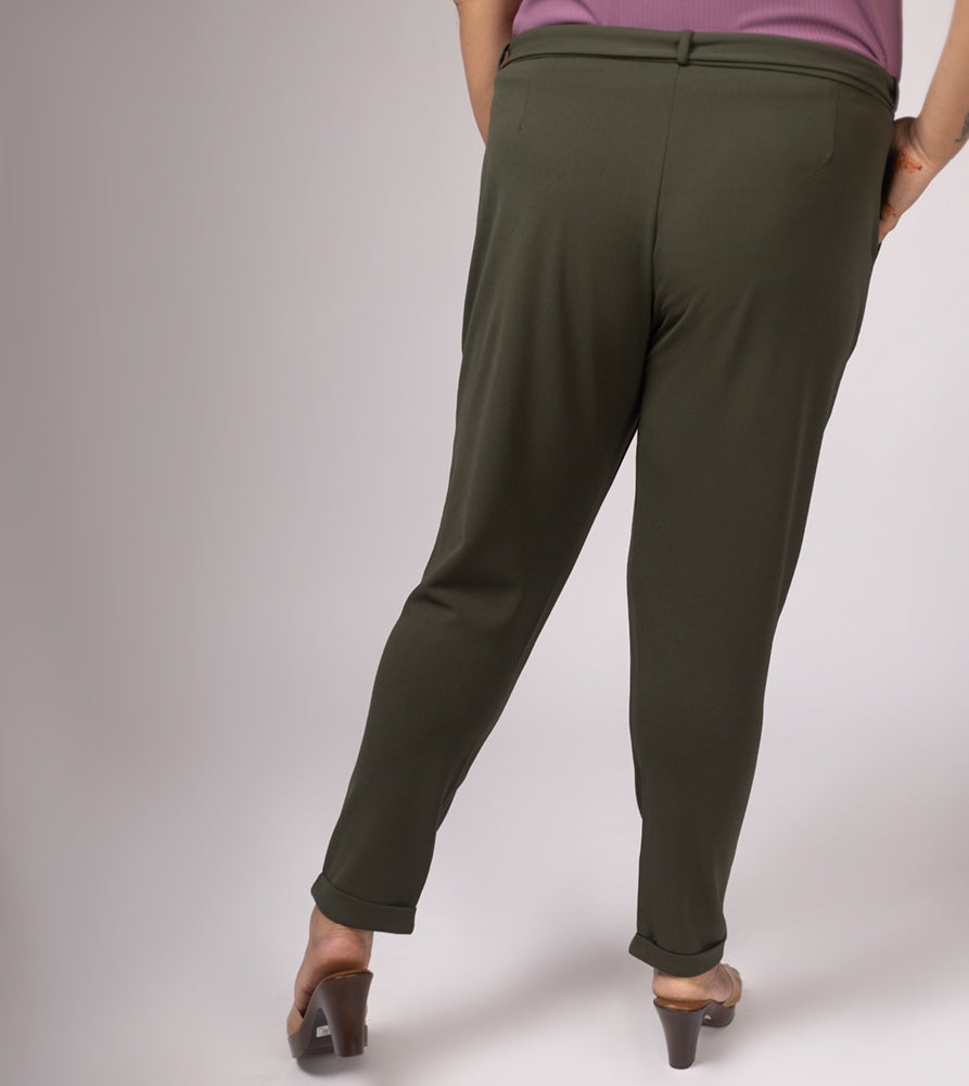 Plus Size Trouser | 2XL - 8XL | Olive Green
