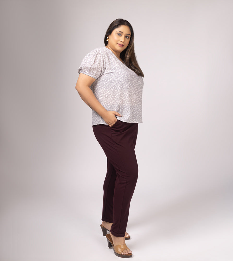 Plus Size Trouser | 2XL - 8XL | Wine