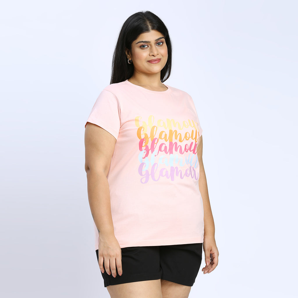 Plus Size Graphic T-shirt | 2XL - 8XL | Pink